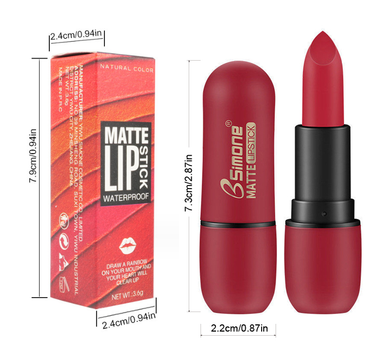8 colors matte lip stick-7016