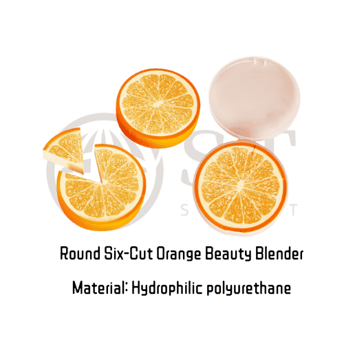 ST-MZ-013 | Round Six-Cut Orange Beauty Blender