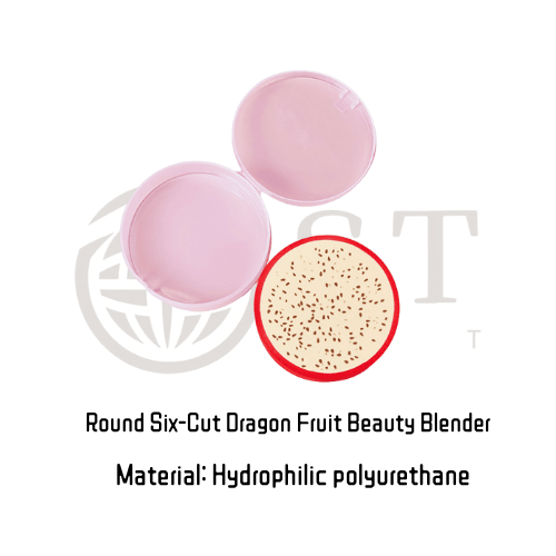 ST-MZ-014 | Round Six-Cut Dragon Fruit Beauty Blender